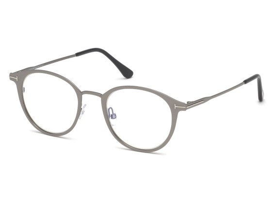 Tom Ford FT5528-B 009 Shiny Light Ruthenium 49mm