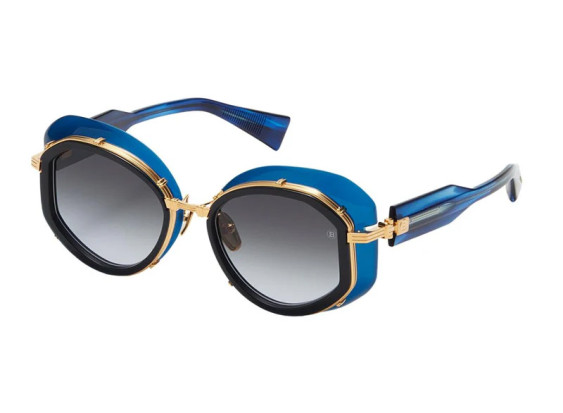 Balmain BRIGITTE BPS-129B Dark Blue Crystal/Gold/Dark Grey Gradient AR