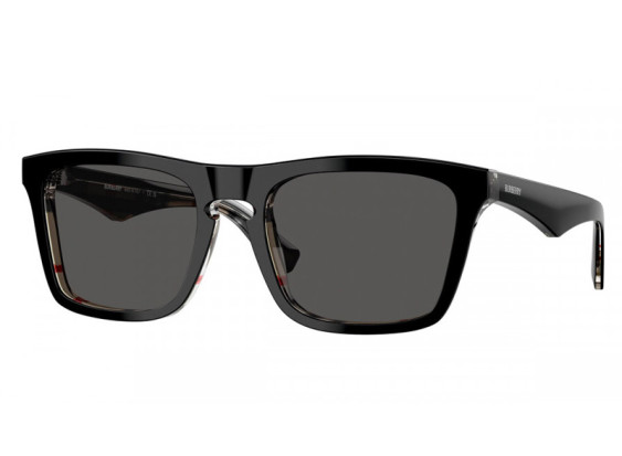 Burberry BE4434 412187 Top Black On Vintage Check/Dark Grey