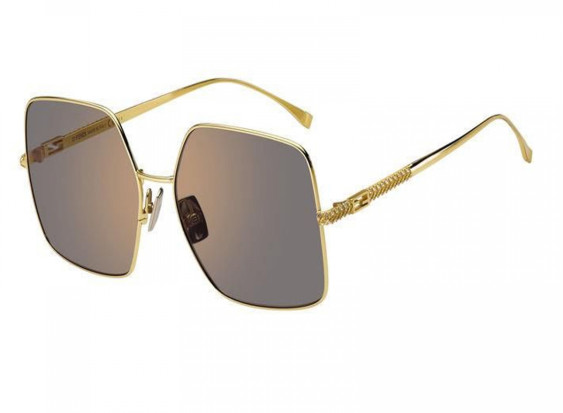 Fendi FF0439/S 001J0 Yellow Gold/Brown
