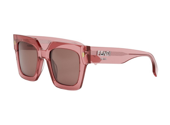 Fendi FE40101I 72S Transparent Coral/Bordeaux