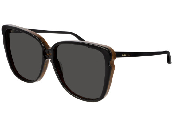 Gucci GG0709S 002 Black Brown/Grey
