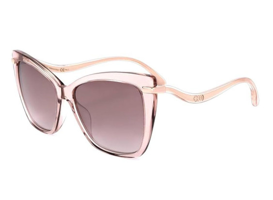 Jimmy Choo SELBY/G/S FWM/NQ Nude Transparent/Brown Silver Mirror