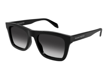 Alexander McQueen AM0301S 001 Shiny Black/Grey Gradient