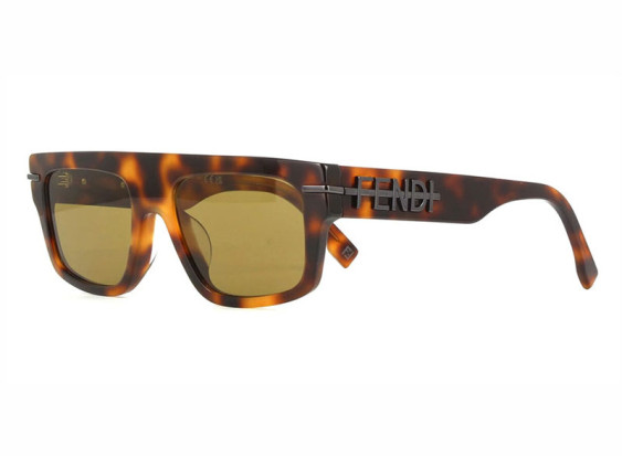 Fendi FE40091U 53E Shiny Havana/Brown