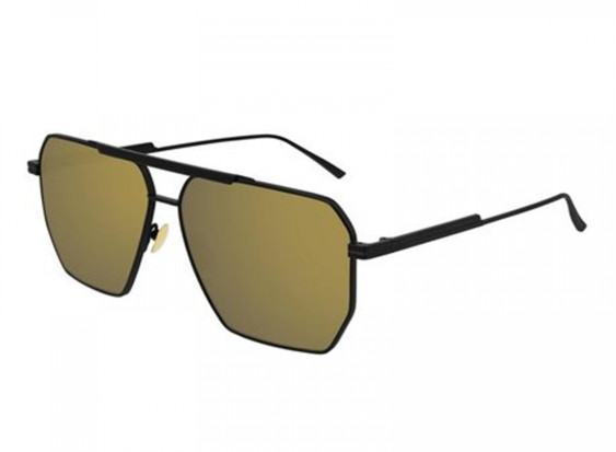 Bottega Veneta BV1012S 002 Black/Gold Mirror