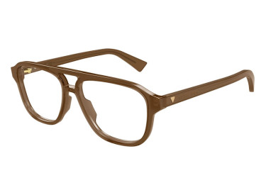 Bottega Veneta BV1294O 005 Shiny Brown 56mm