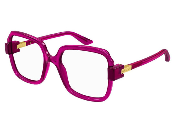 Gucci GG1433O 003 Transparent Dark Cyclamen 55mm
