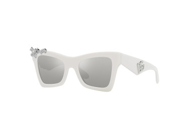 Dolce & Gabbana DG4434 33128V White/Clear Mirror Silver