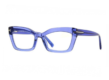 Tom Ford FT5766-B 078 Shiny Lilac/Clear Blue Light Block 54mm