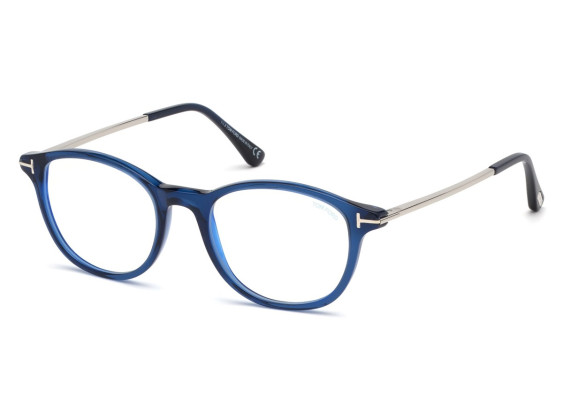 Tom Ford FT5553-B 090 Shiny Transparent Blue/Shiny Palladium 50mm