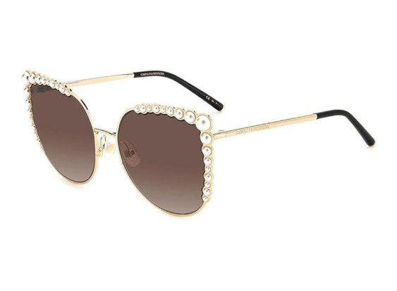 Carolina Herrera HER 0076/S 0000 HA Rose Gold with White Pearl/Brown Gradient