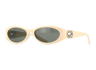 Gucci GG1660S 004 Shiny Ivory/Grey with Light Mirror