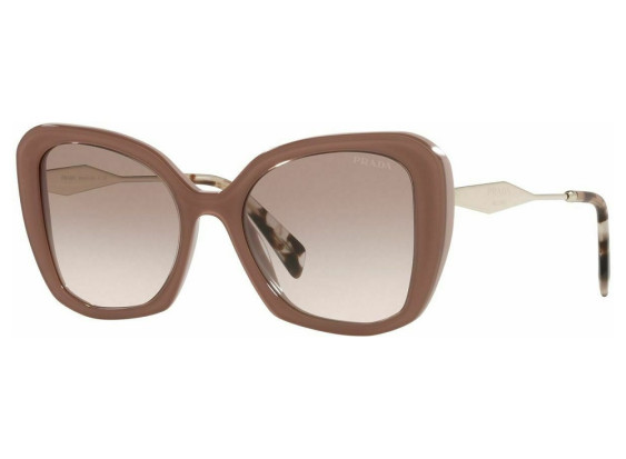 Prada PR03YS 01Y1L0 Alabaster/Crystal/Clear Gradient Brown