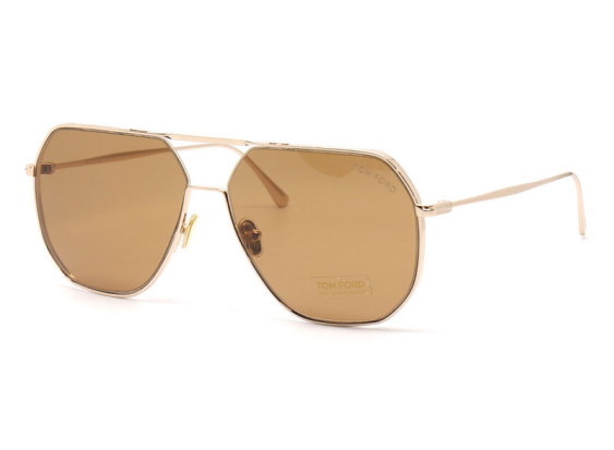Tom Ford FT0852 28E Shiny Rose Gold/Brown 59mm