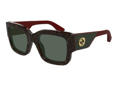 Gucci GG1663S 002 Havana/Red/Green