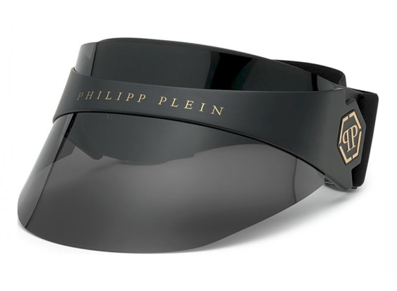 Philipp Plein SPP033S 0U28 Matte Black/Smoke Polarized