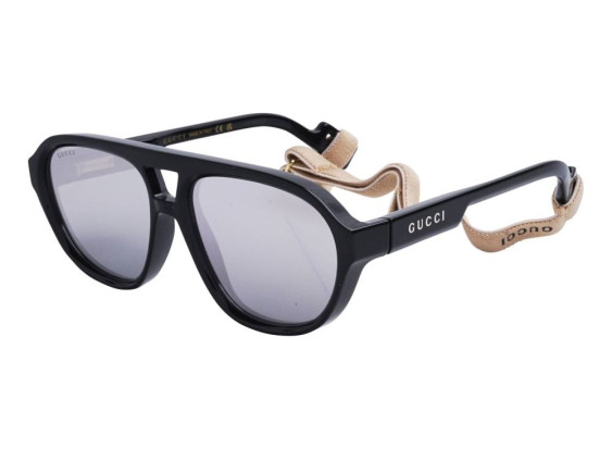Gucci GG1239S 002 Black/Silver Mirror