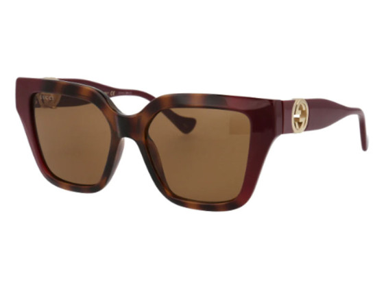 Gucci GG1023S 009 Burgundy/Havana/Solid Brown