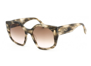 Fendi FE40017I 63S Black Horn/Bordeaux