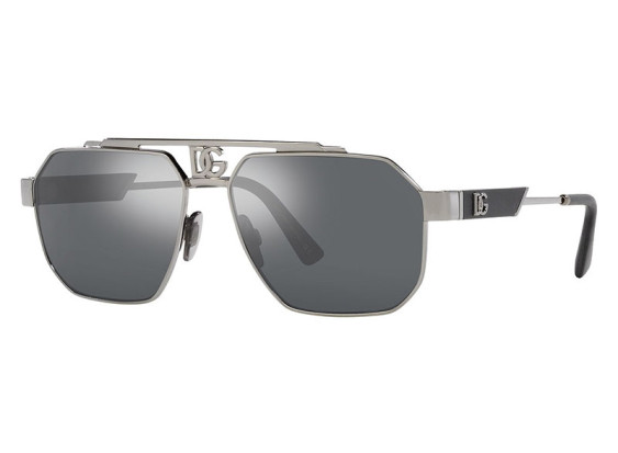 Dolce & Gabbana DG2294 04/6G Gunmetal/Light Grey Mirror Black