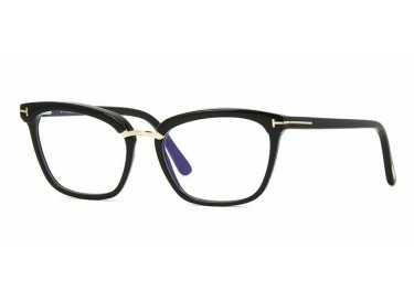 Tom Ford FT5550-B 001 Shiny Black/Rose Gold 54mm
