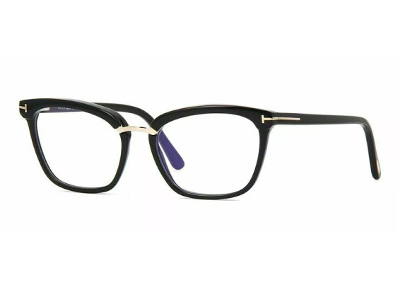 Tom Ford FT5550-B 001 Shiny Black/Rose Gold 54mm