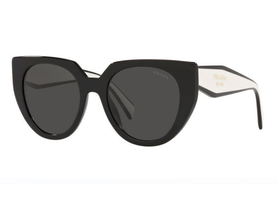 Prada PR14WS 09Q5S0 Black/Talc/Dark Grey