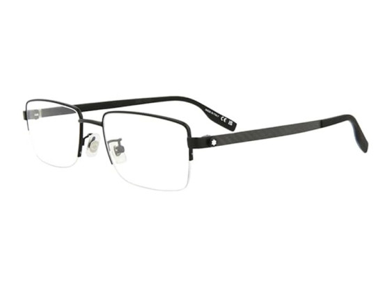 Montblanc MB0188O 001 Black 55mm