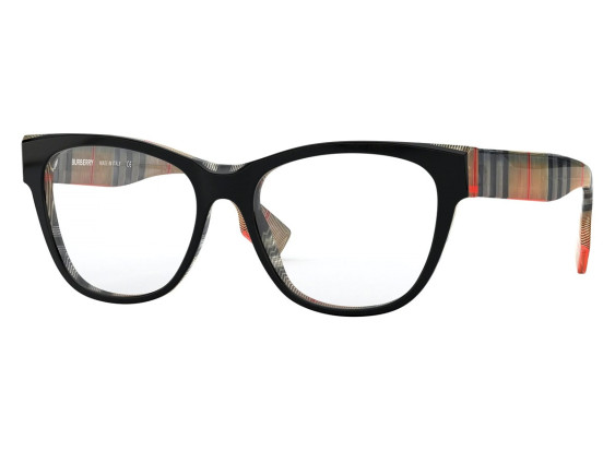 Burberry BE2301 3806 Top Black on Vintage Check 53mm