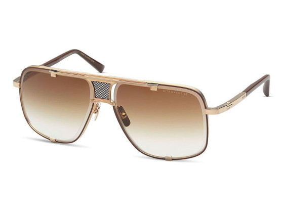 Dita MACH-FIVE DRX-2087-I-GLD-BRN-64 Brushed White Gold/Brown And Brown Gradient