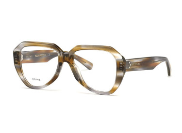Celine CL50016I 056 Striped Brown Grey 52mm
