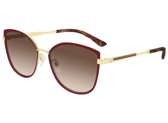 Gucci GG0589SK 004 Gold Red/Brown