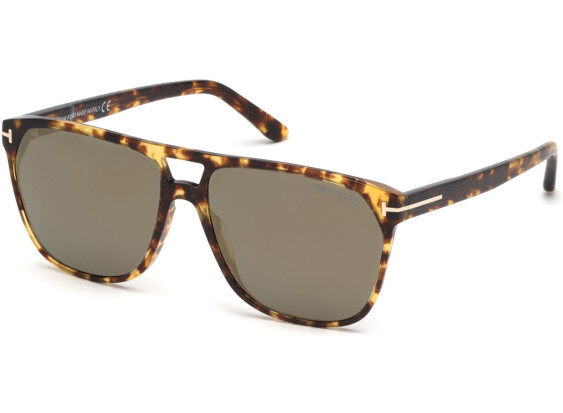 Tom Ford FT0679 56C Vintage Havana/Smoke with Bronze Flash