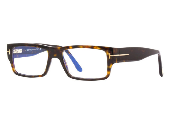 Tom Ford FT5835-B 052 Dark Havana/Clear Blue Light Block 54mm