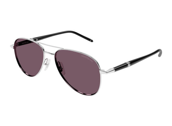 Montblanc MB0345S 002 Silver/Violet