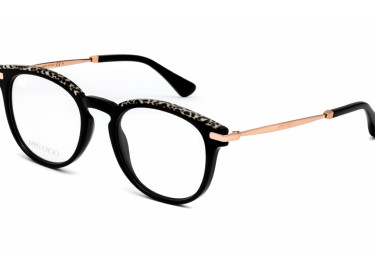 Jimmy Choo JC247 0FP300 Black Gold Leopard 50mm