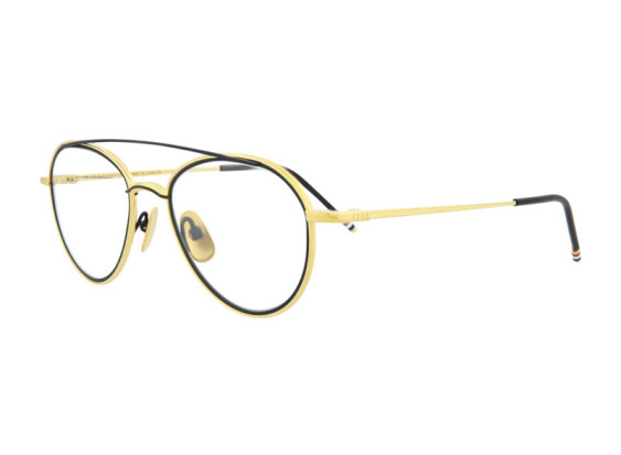 Thom Browne TB-109-C-GLD-NVY-53 Gold/Matte Navy 53mm