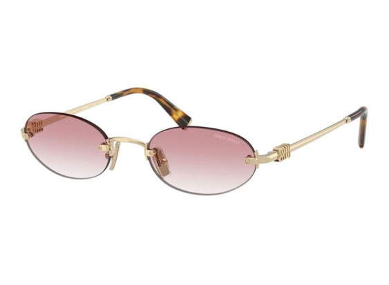 Miu Miu MUA54S ZVN70O Pale Gold/Clear Gradient Pink