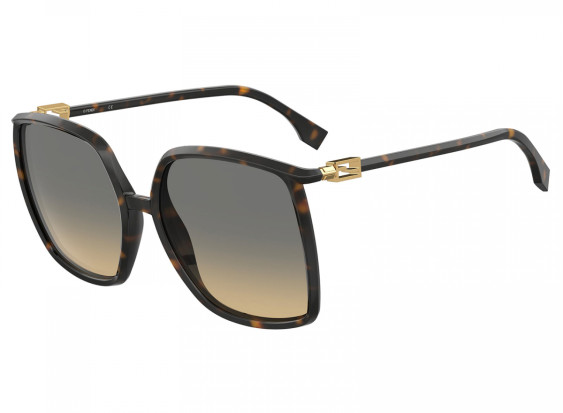 Fendi FF0431/G/S 086/GA Havana/Brown