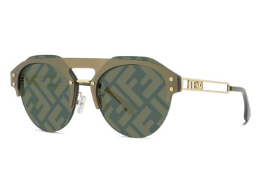 Fendi FE40027U 32Q Brown/Bronze/Gold with Green FF Pattern