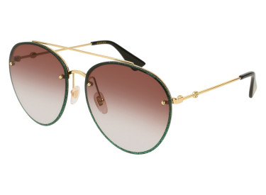 Gucci GG0351S 004 Gold/Red Gradient
