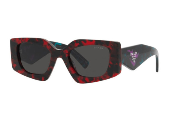 Prada PR15YS 09Z5S0 Scarlet Havana/Grey