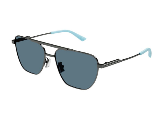 Bottega Veneta BV1236S 004 Dark Ruthenium/Blue