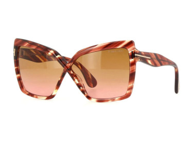 Tom Ford FT1195 54F Red Havana/Brown Gradient