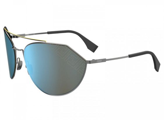 Fendi FFM0074/S 6LB3J Ruthenium/Blue