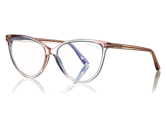 Tom Ford FT5743-B 074 Shiny Transparent Pink 57mm