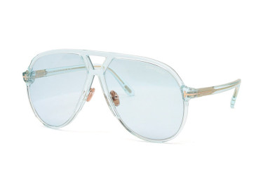 Tom Ford FT1061 84V Shiny Transparent Blue/Blue