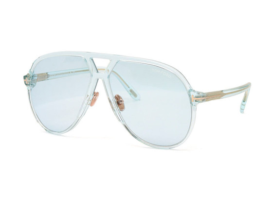 Tom Ford FT1061 84V Shiny Transparent Blue/Blue