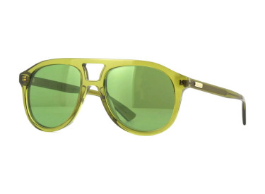 Gucci GG1320S 003 Transparent Olive Green/Green Flash Electric